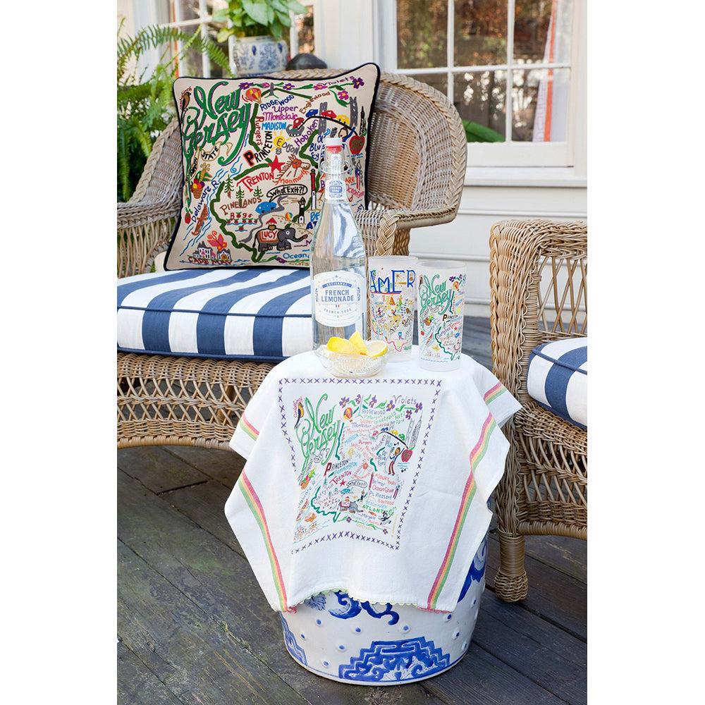 New Jersey Hand-Embroidered Pillow Quirks!