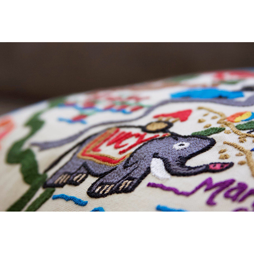 New Jersey Hand-Embroidered Pillow Quirks!