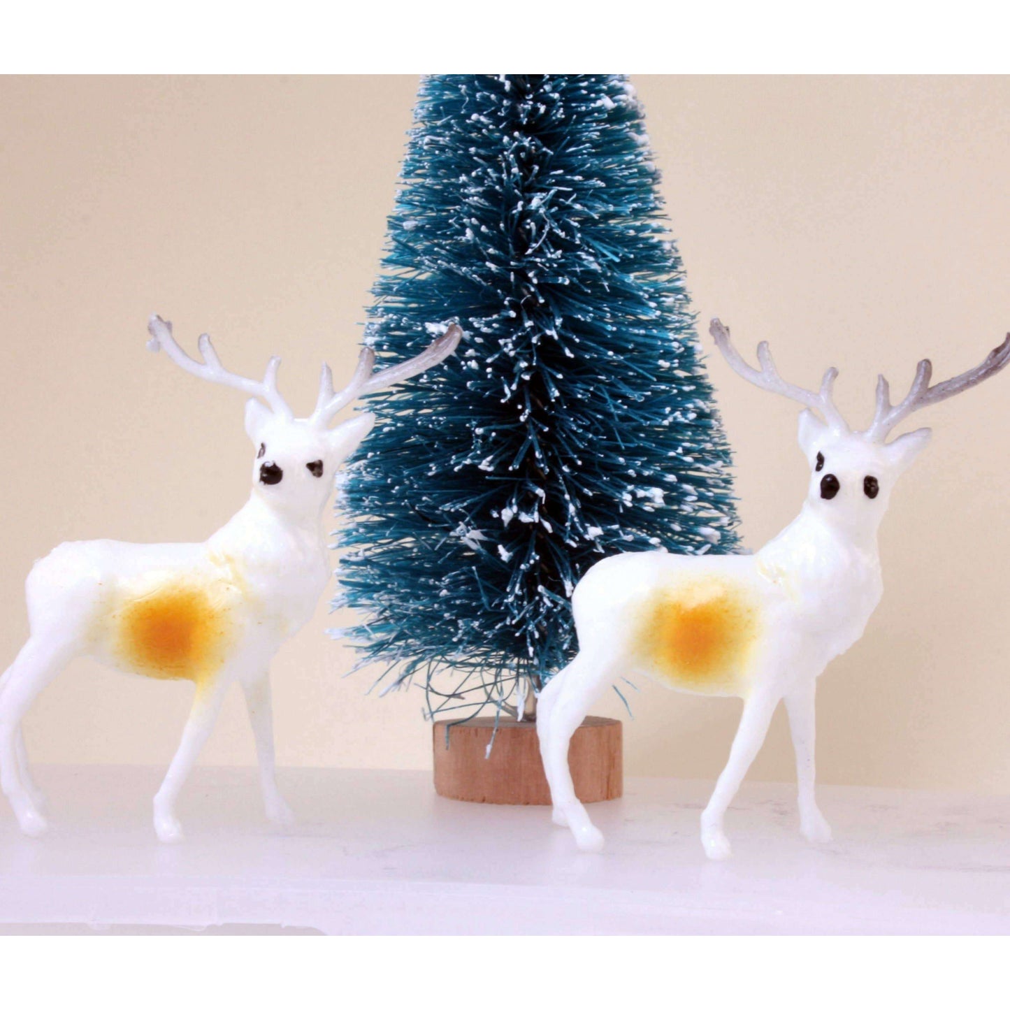 Retro Style 1.5" Reindeer Decorative Figurine, 1960s