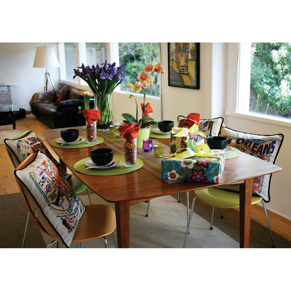 New Orleans Hand-Embroidered Pillow Quirks!