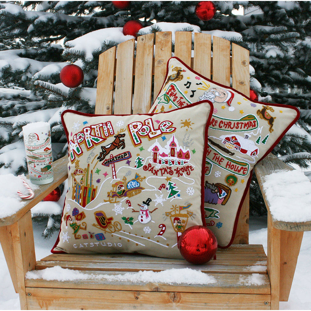 Night Before Christmas Hand-Embroidered Pillow Quirks!