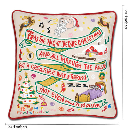 Night Before Christmas Hand-Embroidered Pillow Quirks!