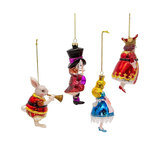 Noble Gems™ Glass Wonderland Ornament Set, 4-Piece Box by Kurt Adler Quirks!