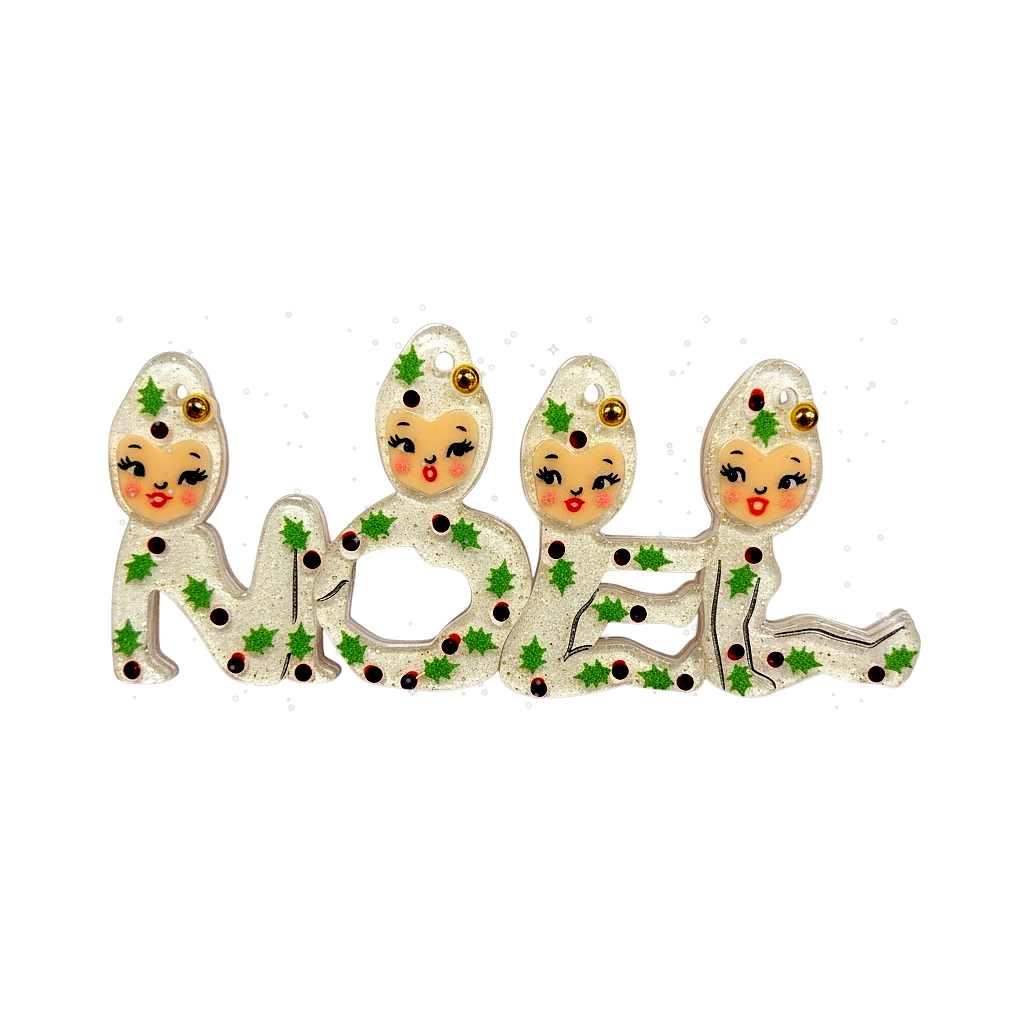 Playful Pixies NOEL Brooch by 50's Vintage Dame x Lipstick & Chrome