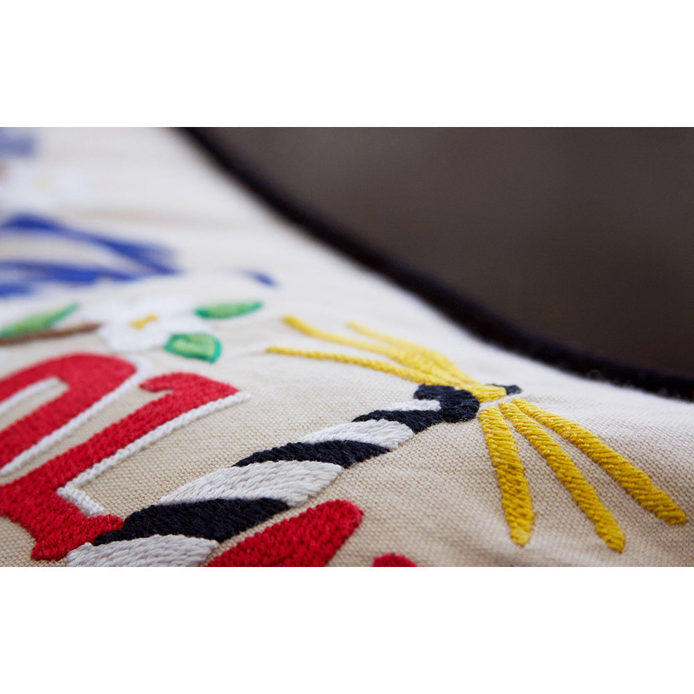 North Carolina Hand-Embroidered Pillow Quirks!