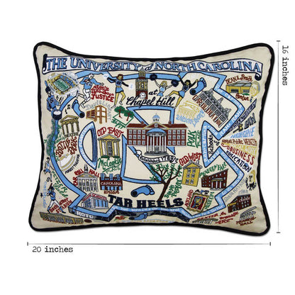 North Carolina, University of Collegiate Embroidered Pillow by CatStudio Quirks!