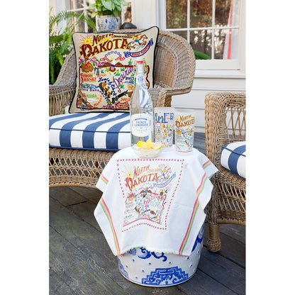 North Dakokta Hand-Embroidered Pillow Quirks!