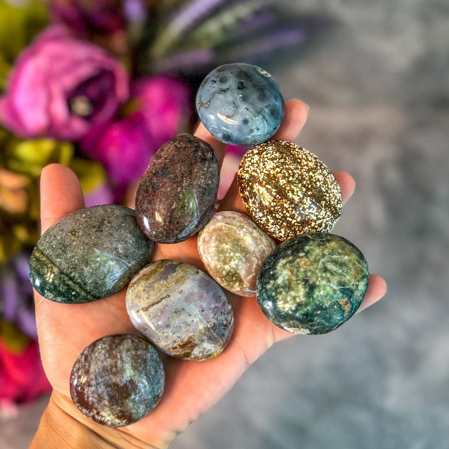 Ocean Jasper Palmstones