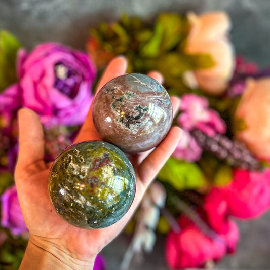 Ocean Jasper Spheres, Ethically Sourced Crystals