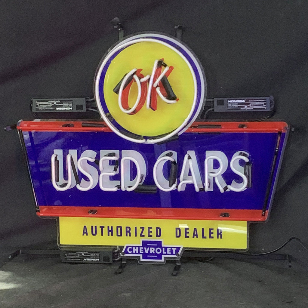 OK Used Cars Authorized Dealer Chevrolet Neon Signs Light Neon Signs Land