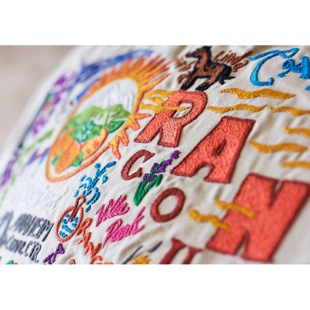 Orange County Hand-Embroidered Pillow Quirks!