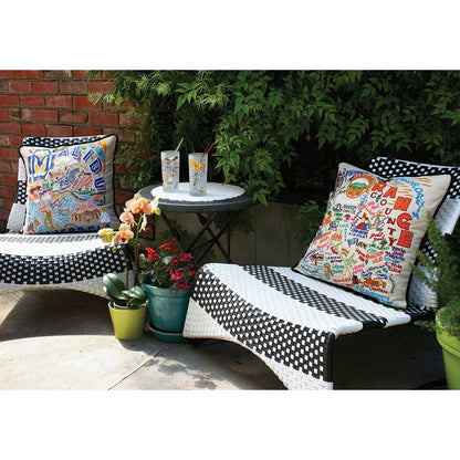 Orange County Hand-Embroidered Pillow Quirks!