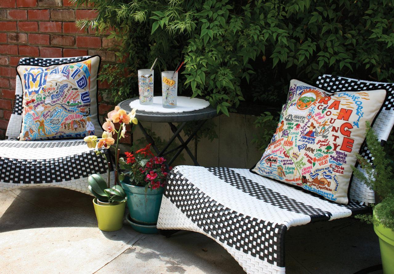 Oregon Hand-Embroidered Pillow Quirks!