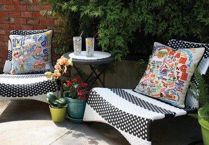 Oregon Hand-Embroidered Pillow Quirks!