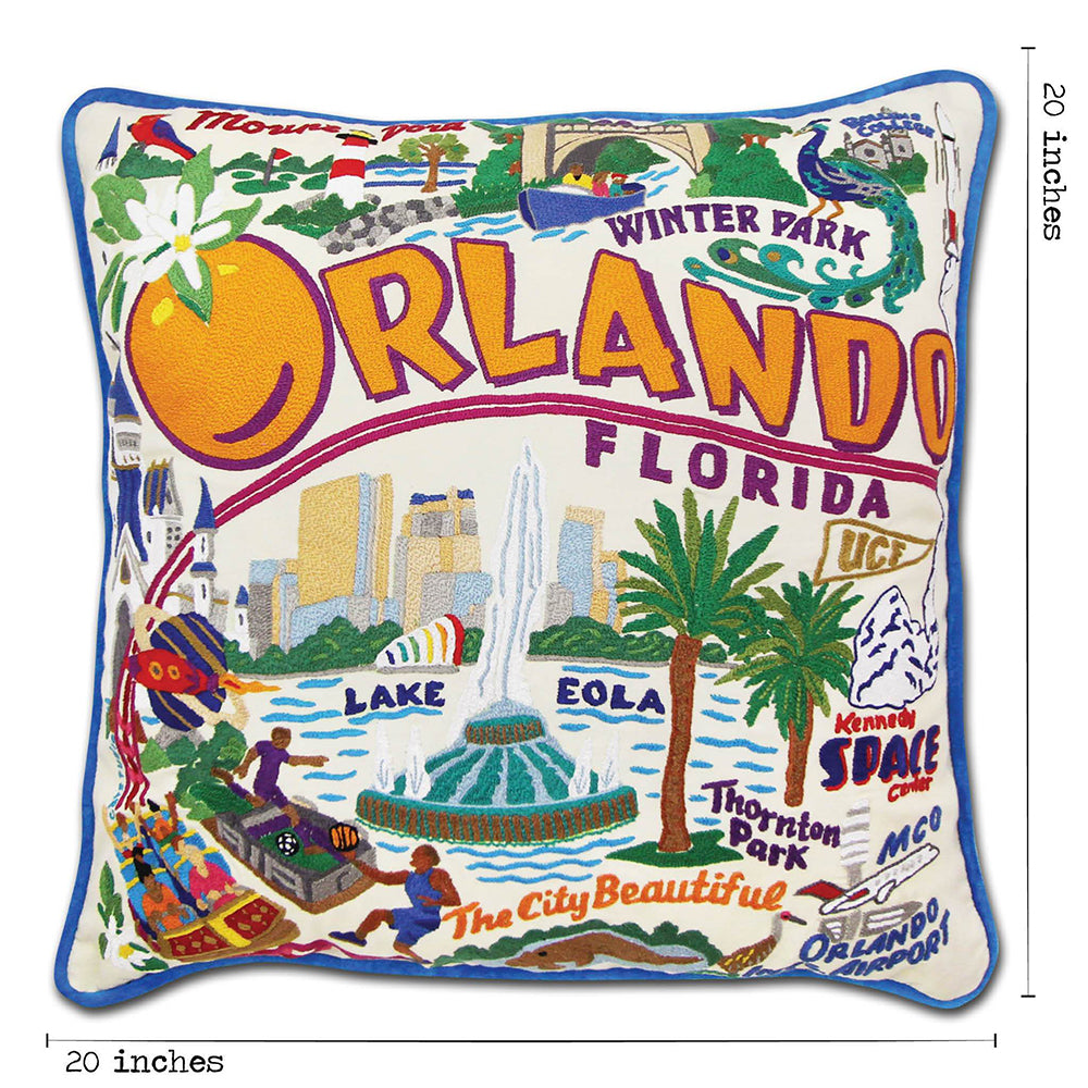 Orlando Hand-Embroidered Pillow Quirks!