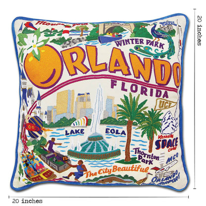 Orlando Hand-Embroidered Pillow Quirks!