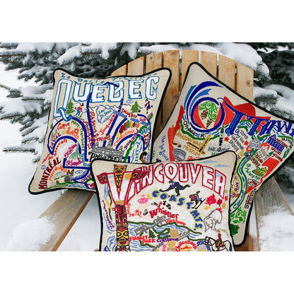 Ottawa Hand-Embroidered Pillow Quirks!