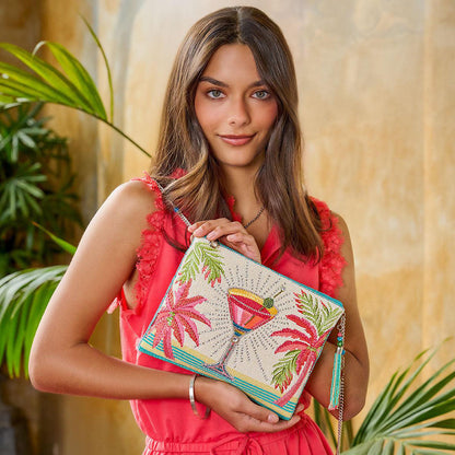 Palm Paradise Crossbody Handbag by Mary Frances Quirks!