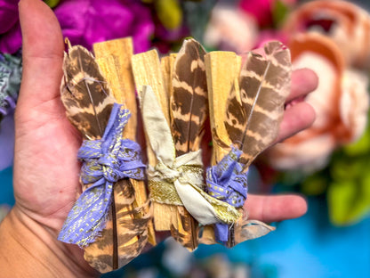 Sustainable Palo Santo Smudge Stick Gift Set, Metaphysical Stocking Stuffers