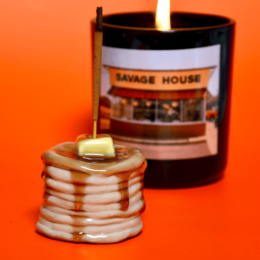 PANCAKE STACK INCENSE HOLDER