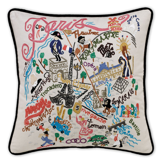 Paris Hand-Embroidered Pillow Quirks!