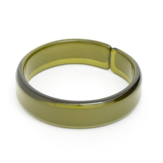 Acrylic Resin Stacking Bangle Bracelet GREEN Quirks!