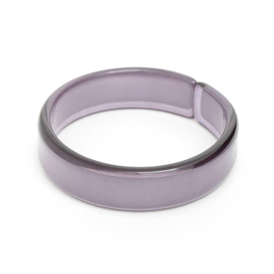 Acrylic Resin Stacking Bangle Bracelet VIOLET