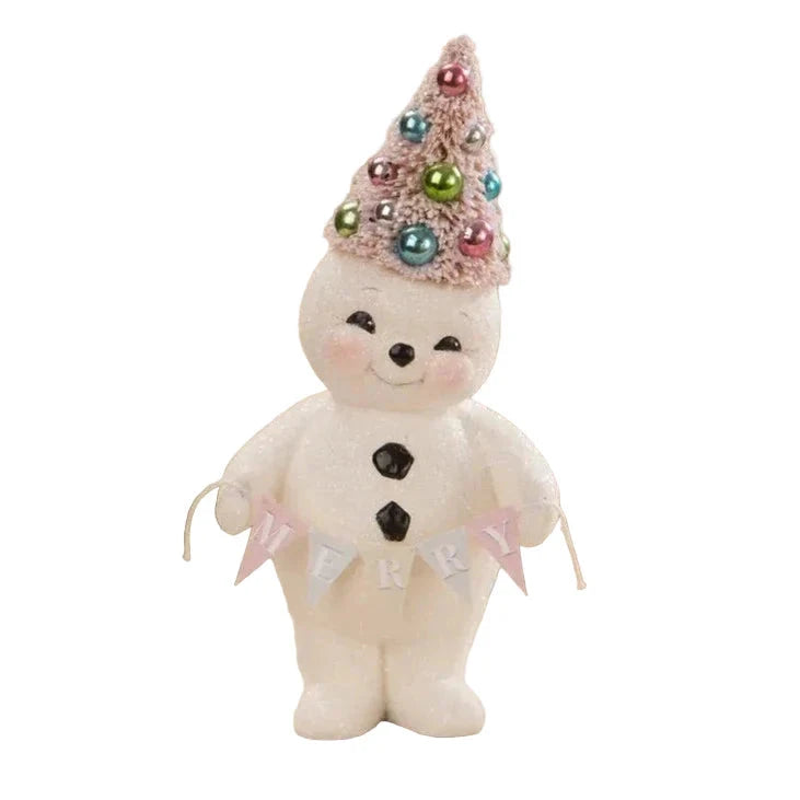 Pastel Merry Snowman With Tree Quirks!