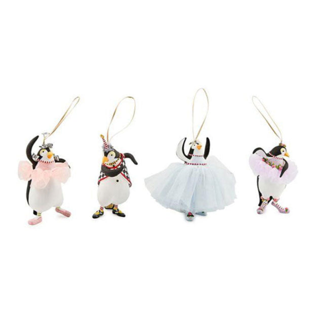 Patience Brewster Penguins En Pointe Ornaments, Set of 4 *NEW* Quirks!