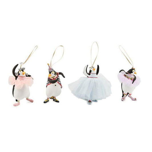 Patience Brewster Penguins En Pointe Ornaments, Set of 4 *NEW* Quirks!