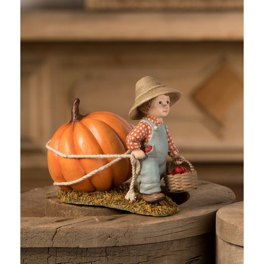 Paulie Pulling Pumpkin by Bethany Lowe Designs Quirks!