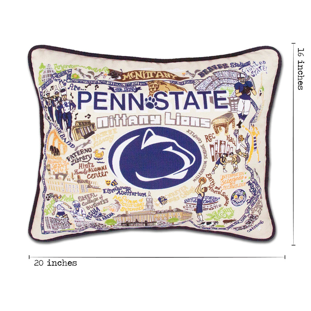 Penn State University Collegiate Hand-Embroidered Pillow Quirks!