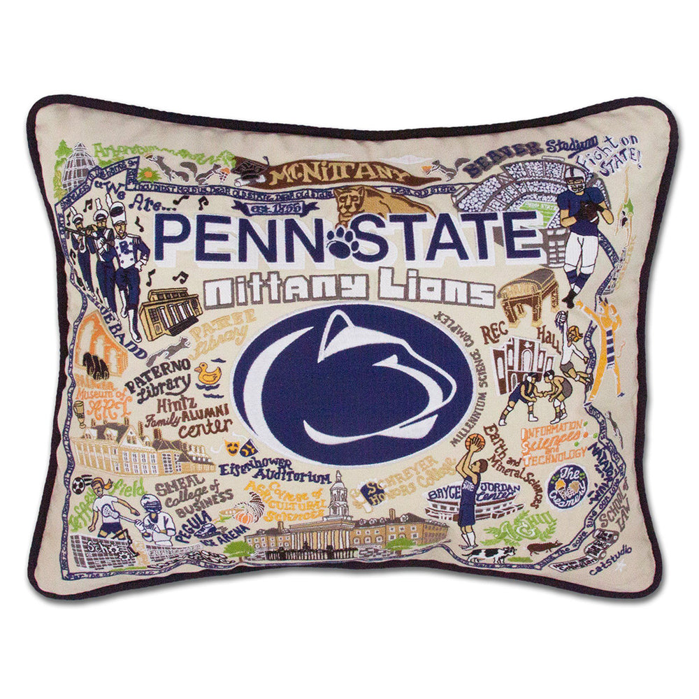 Penn State University Collegiate Hand-Embroidered Pillow Quirks!