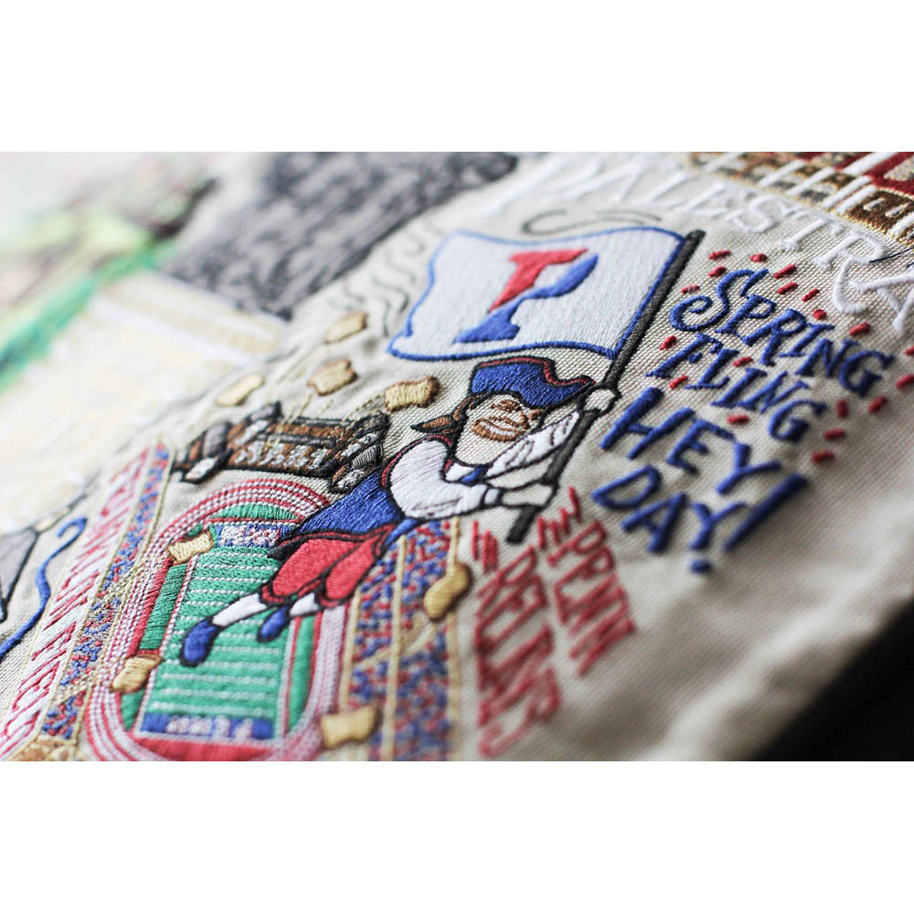 Pennsylvania, University of Collegiate Embroidered Pillow by CatStudio Quirks!