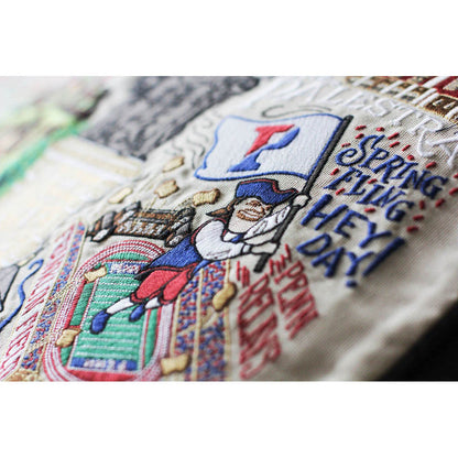 Pennsylvania, University of Collegiate Embroidered Pillow by CatStudio Quirks!