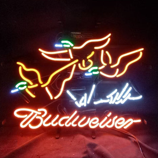 Pheasant Hunter Budweiser Neon Signs Light Neon Signs Land