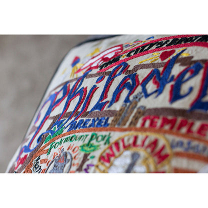 Philadelphia Hand-Embroidered Pillow Quirks!