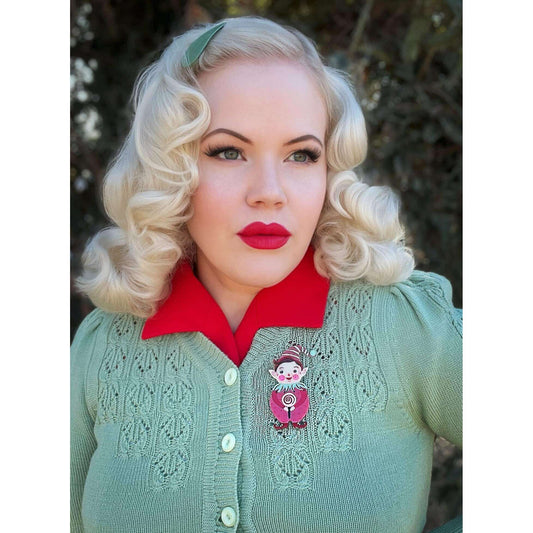 PINK North Pole Apprentice Brooch Johanna Parker x Lipstick & Chrome