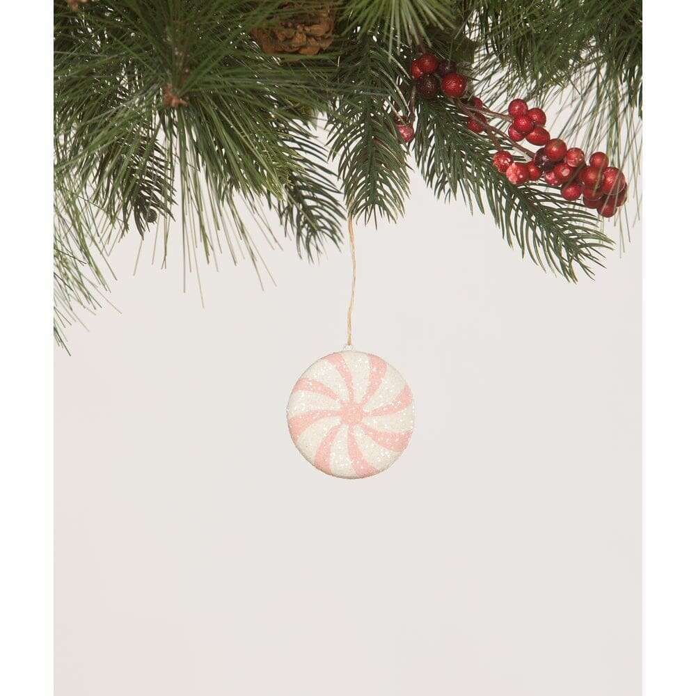 LOT OF 5 Pink Peppermint Ornaments by Bethany Lowe Designs