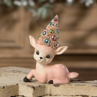 Pink & Aqua Reindeer with Tree Set/2 by Bethany Lowe Designs Quirks!