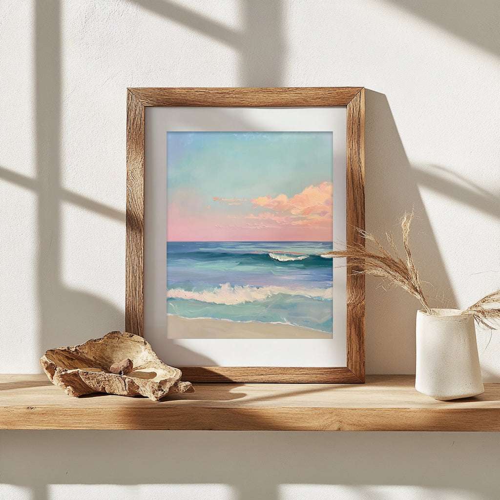 Pink Sky – Original Acrylic Painting (9" x 12"