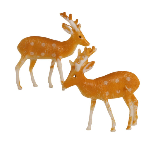 Retro Plastic Reindeer 1.5" - 4pcs Quirks!