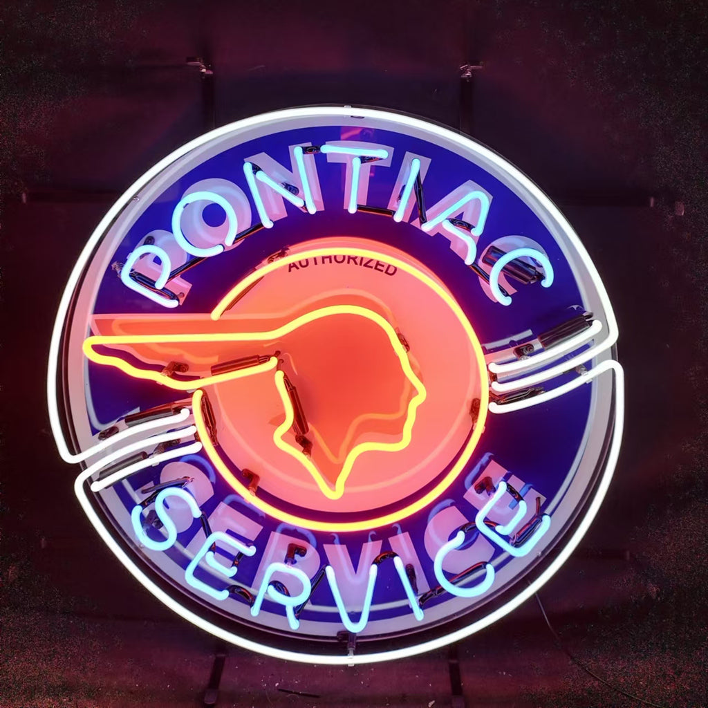 Pontiac Service Neon Signs Neon Signs Land