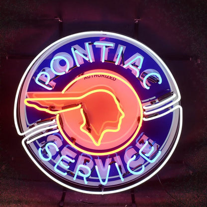 Pontiac Service Neon Signs Neon Signs Land