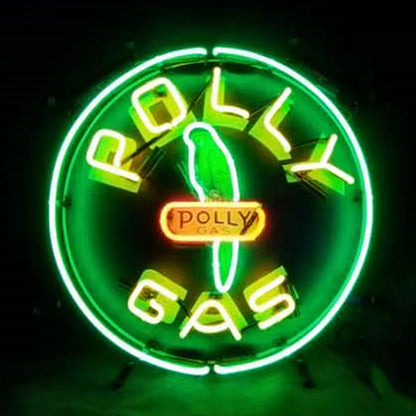 Polly Gas Parrot Neon Sign Light Neon Signs Land