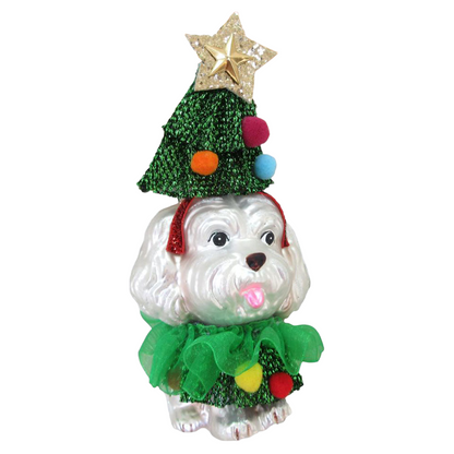Poodle in Tree Costume Ornament by December Diamonds Quirks!