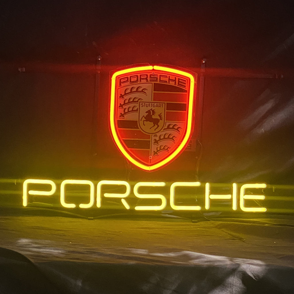 Porsche Car Neon Sign Light Neon Signs Land