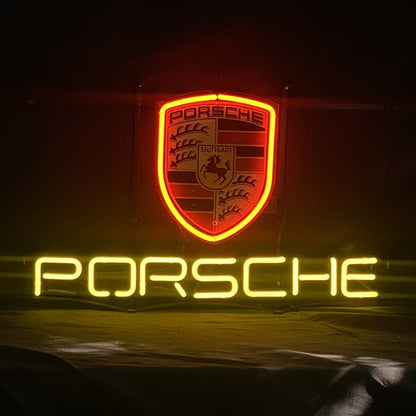 Porsche Car Neon Sign Light Neon Signs Land