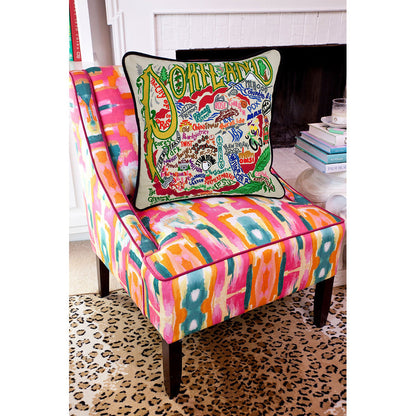 Portland Hand-Embroidered Pillow Quirks!