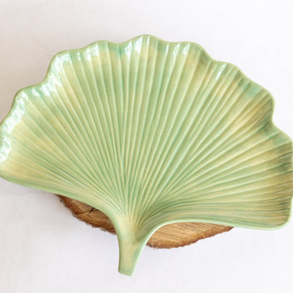 Ceramic Ginkgo Leaf Tray prodigalpottery